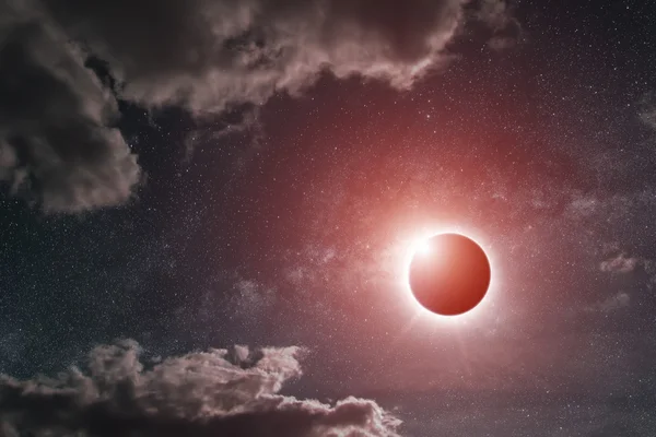 Eclissi sul pianeta Terra — Foto Stock