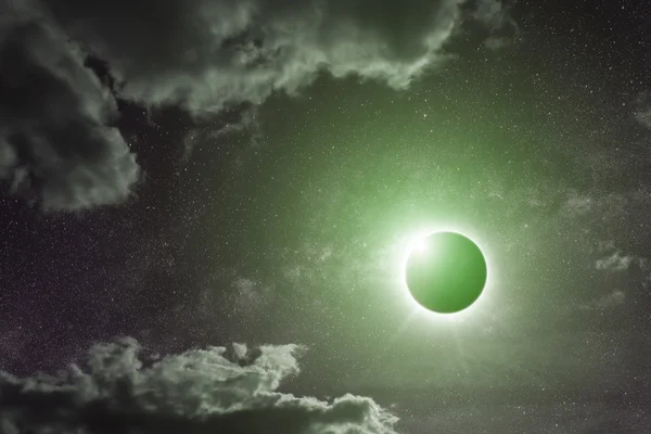 Eclipse on the planet Earth — Stock Photo, Image