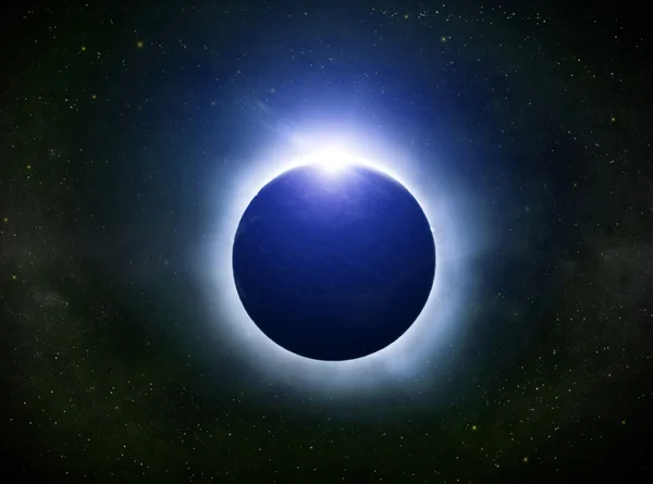 Eclipse on the planet Earth — Stock Photo, Image