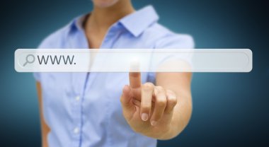 İşadamı Internet kavramı