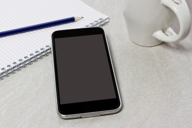 Teknik aygıt office arka plan üzerinde sahte kadar