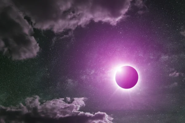 Eclipse en el planeta Tierra — Foto de Stock