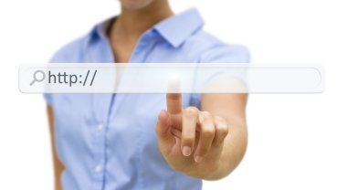 İşadamı Internet kavramı