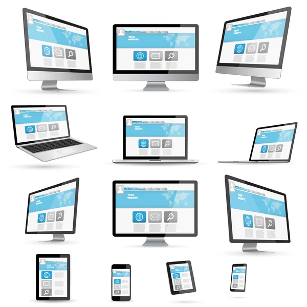 Modern dijital teknoloji aygıt koleksiyonu