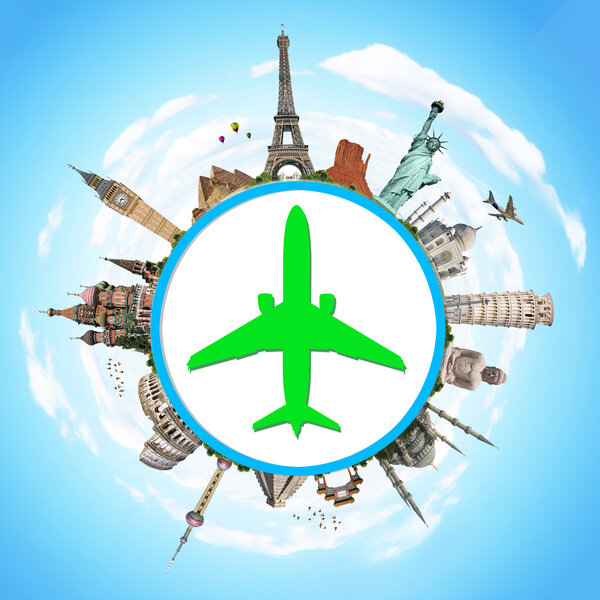 Иллюстрация знаменитого памятника мира
