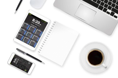 çalışma alanı teknik cihaz ile