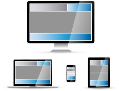 Modern dijital teknoloji aygıt koleksiyonu