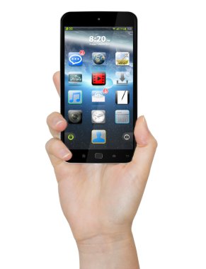 el ile hareket eden telefon
