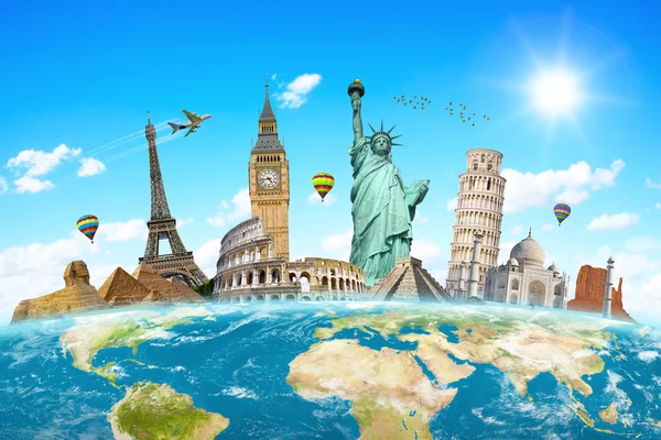 Famous monuments of the world — Stock Photo, Image