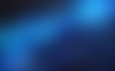 Mavi taneli efektli soyut gradyan arkaplan. Dijital gürültüyle bulanık doku. 3B görüntüleme