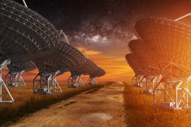 gece radyo Teleskobu görünümü