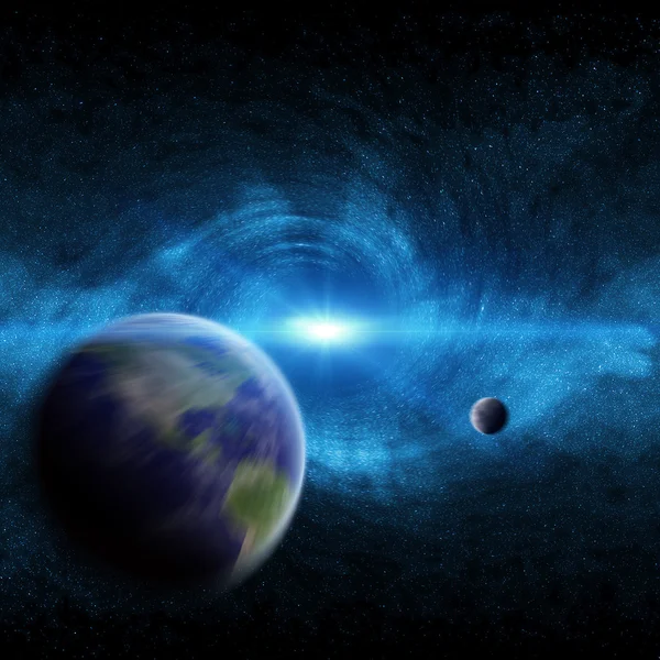 Black hole in space — Stock Photo, Image