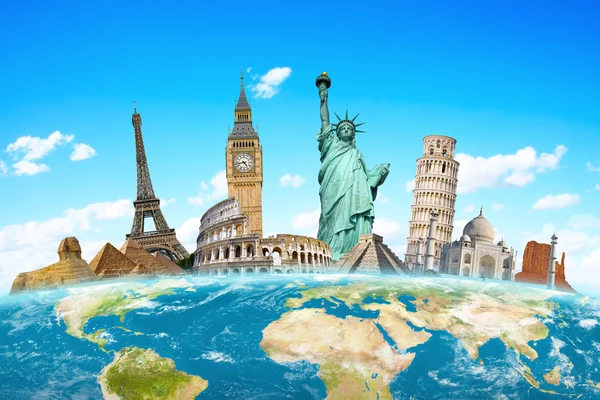 Famous monuments of the world — Stock Photo, Image