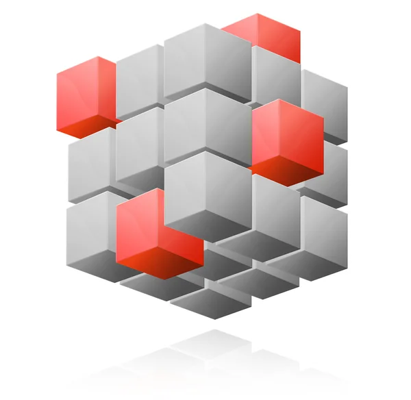 Cube abstract illustration — Stock Photo, Image