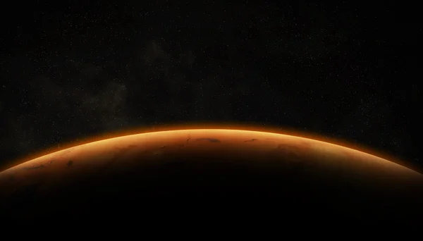Blick auf den Planeten Mars — Stockfoto