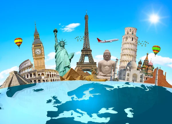 Famous monuments of the world — Stock Photo, Image