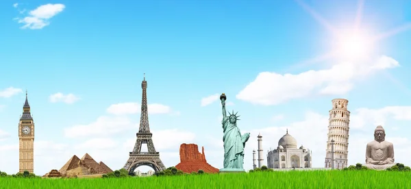 Travel the world monument concept — Stock Photo, Image