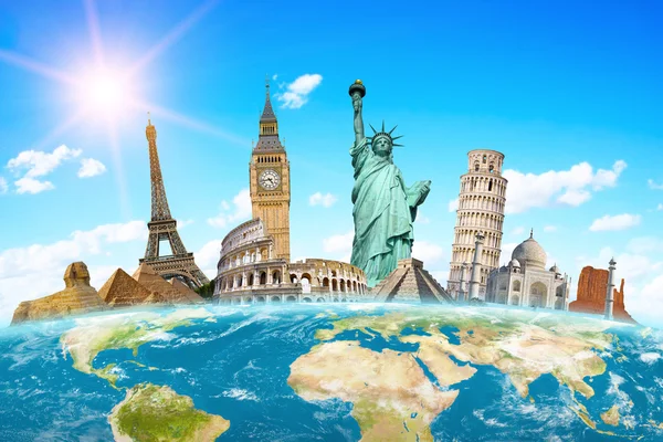 Famous monuments of the world — Stock Photo, Image