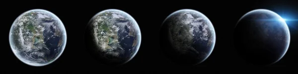 Vista del planeta Tierra en el espacio —  Fotos de Stock