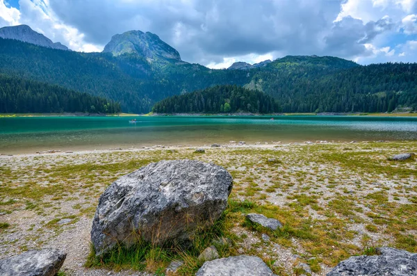 Lago Nero Crno Jezero Nel Durmitor Nacional Park Posizione Zabljak — Foto Stock