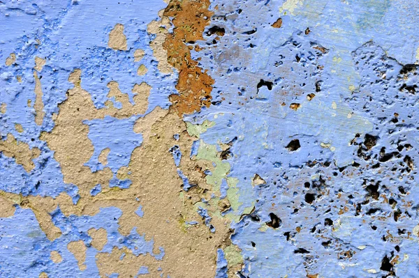 Viejo agrietado pintura hormigón pared textura fondo — Foto de Stock