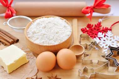 Noel çerezleri hazırlık. Noel tatil kavramı