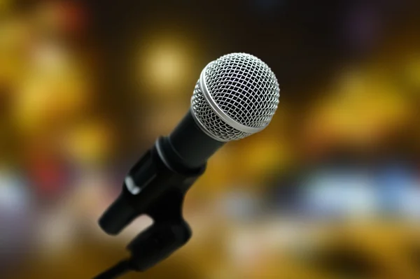 Close-up de microfone — Fotografia de Stock