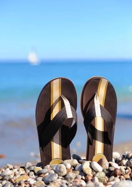 Beach flip flops — Stock Photo, Image