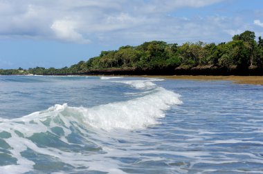 Deniz gökyüzü bulut ve Adaları
