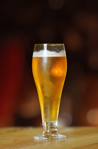 Glas licht bier — Stockfoto