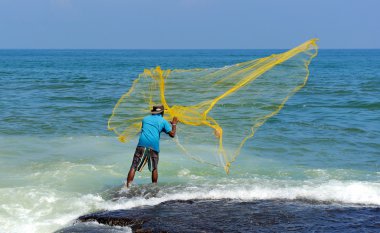 Throwing fishing net