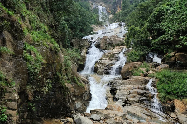 斯里兰卡美丽的瀑布 — 图库照片