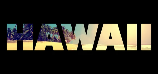단어 "하와이와 배경" — 스톡 사진