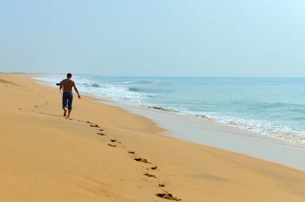 Fotógrafo en la playa — Foto de Stock