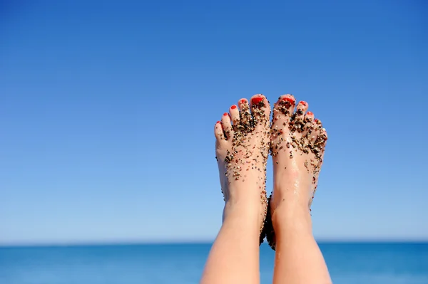 Women's beautiful legs — Stock Photo, Image