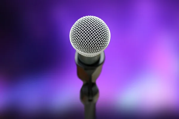 Närbild av mikrofon — Stockfoto