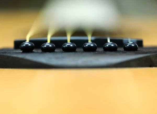 Close-up acoustic guitar — Stock Photo, Image