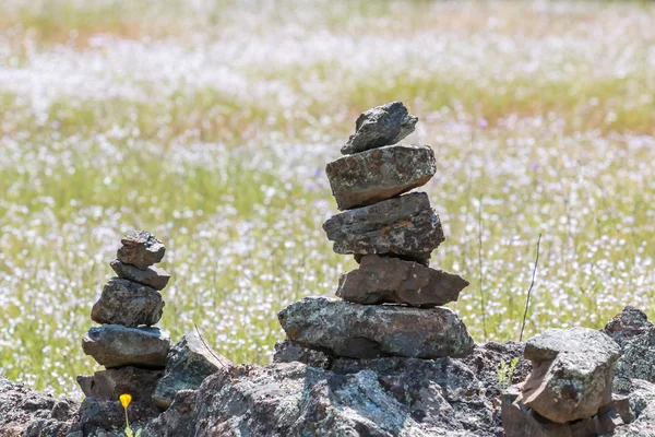 Stacked Balanced Rock Formation