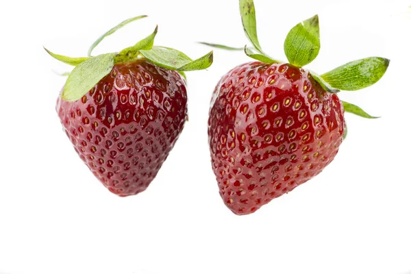 Zwei Erdbeeren — Stockfoto