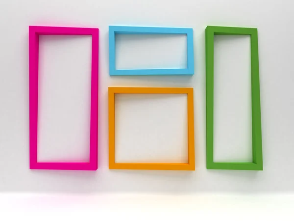 Çerçeve 3d renk프레임 3 차원 색 — Stok fotoğraf