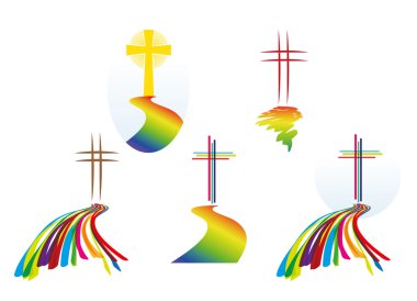Logos - crosses - worship - Christian Faith clipart