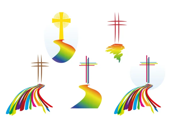 Logos - crosses - worship - Christian Faith — Stock Photo, Image