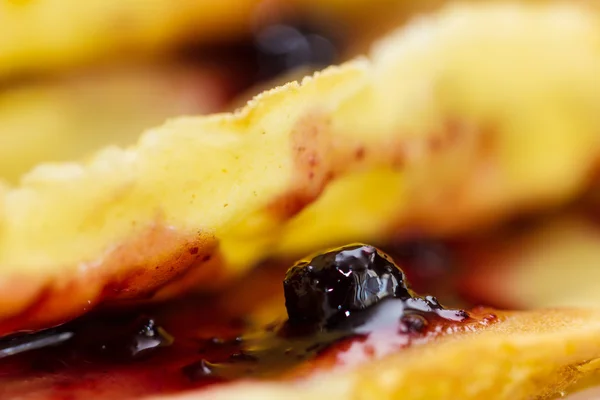 Fresh pancakes on plate — Stock Photo, Image