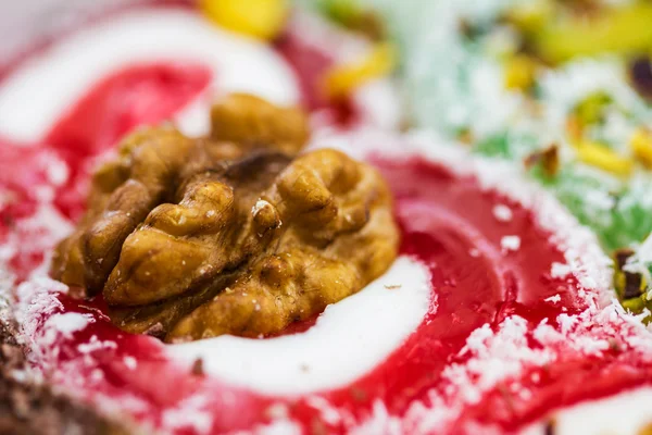 Turkish delight or rahat lokum assortment. — Stock Photo, Image