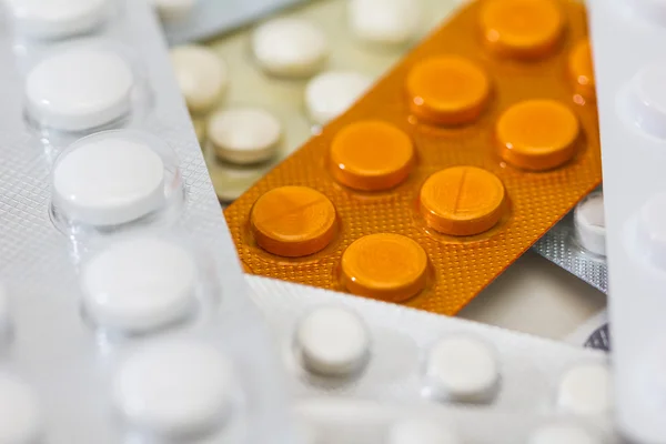 Pílulas de prescrição e medicamentos Medicamentos — Fotografia de Stock