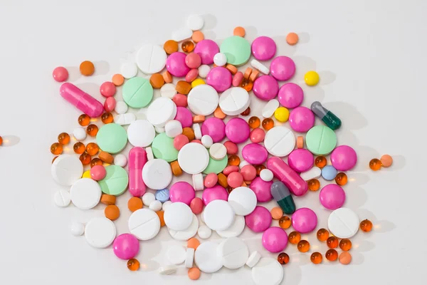 Jakieś medyczne kolorowe tabletki — Zdjęcie stockowe