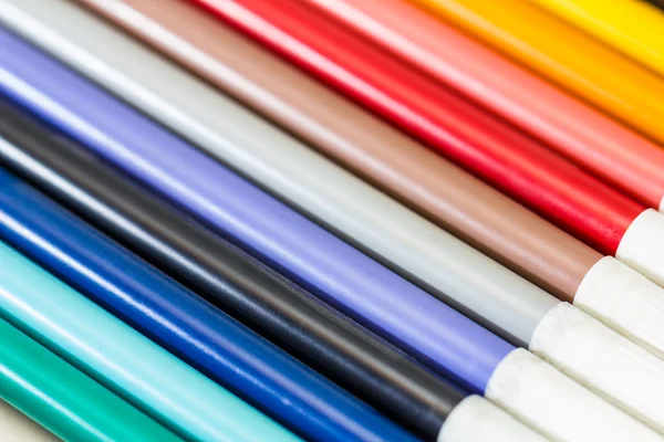 Renk kalem. Renkli işaretleyicileri arka plan — Stok fotoğraf