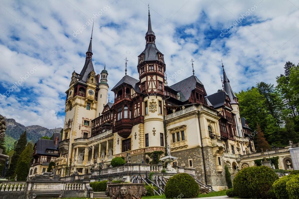 Peles Castle Christmas 2022 In Transylvania Peles Castle - Sinaia, Romania, Transylvania Stock Photo By ©Maggee 64590745