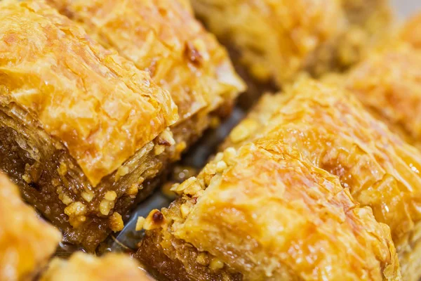 Sweet Turkish baklava — Stock Photo, Image