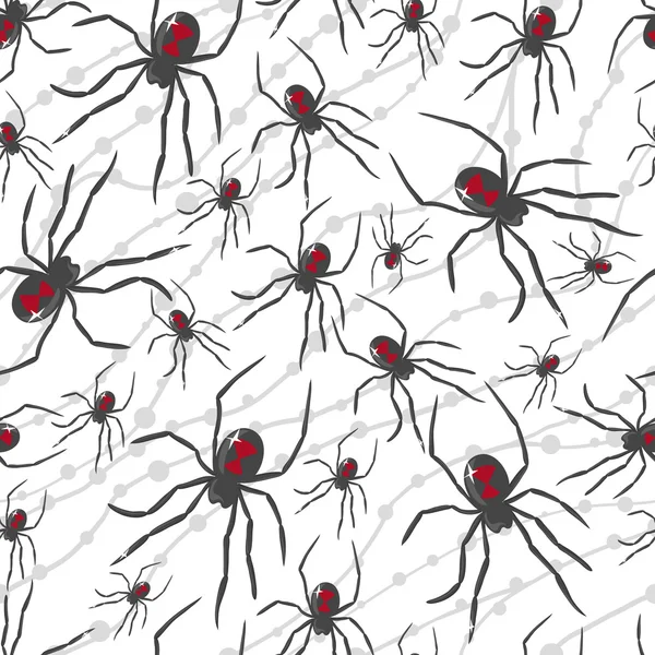 Aranhas venenosas — Vetor de Stock